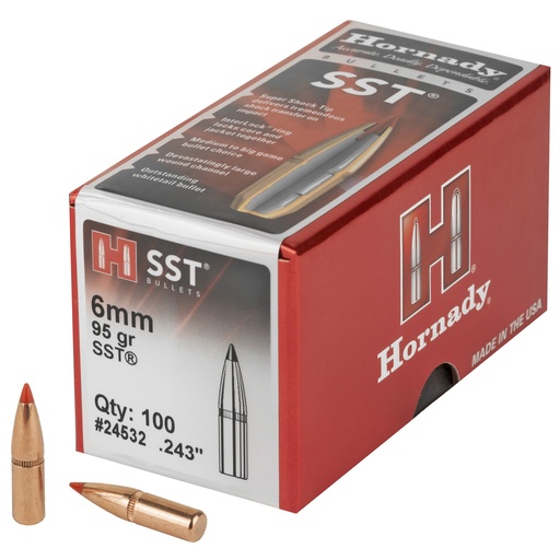 [HRB24532] HRNDY SST 6MM .243 95GR 100CT