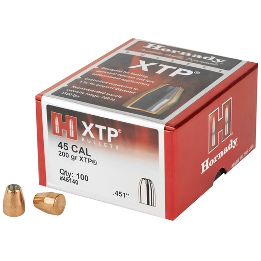 [HRB45140] HRNDY XTP 45CAL .451 200GR 100CT