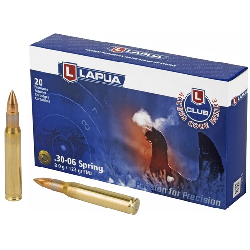 [LAP4317577] LAPUA 30-06 123GR FMJ 20/600