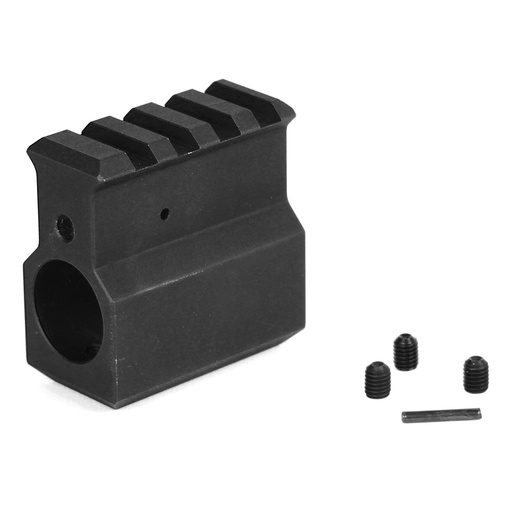 [LBARGBR-UH] LBE .750 GAS BLOCK W/RAIL BLK