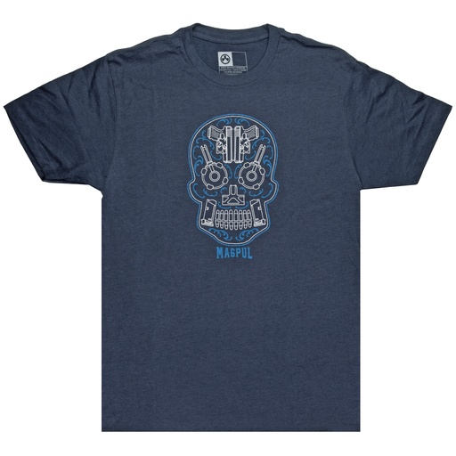 [MPIMAG1217-411-2XL] MAGPUL SUGAR SKULL TSHRT NAVY 2XL