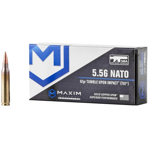 [MXM-49001] MAXIM 556NATO 62GR TUI SBA 20/500