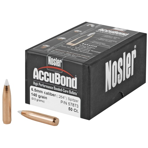 [NOSB57873] NOSLER 6.5MM 140GR ACCUBOND 50CT