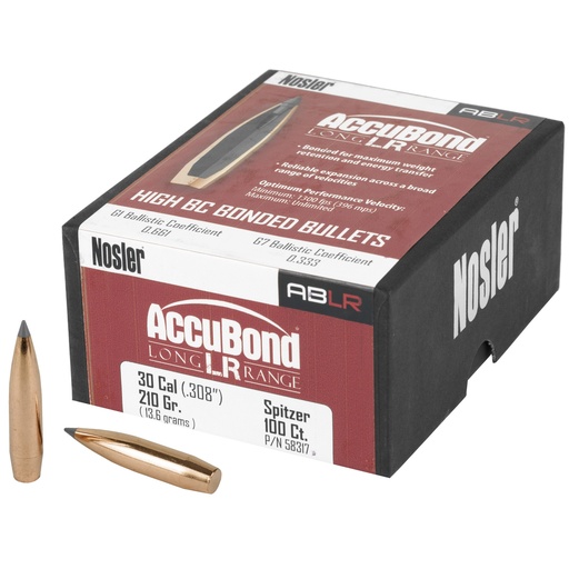 [NOSB58317] NOSLER ABLR 30 CAL 210GR SP 100CT