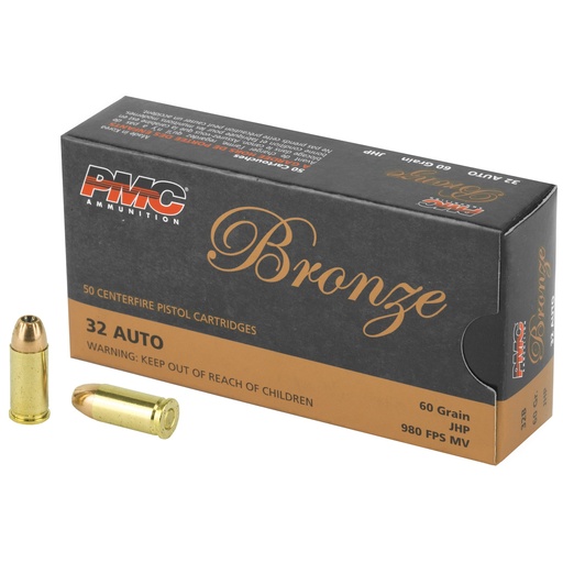 [PMC32B] PMC BRNZ 32ACP 60GR JHP 50/1000