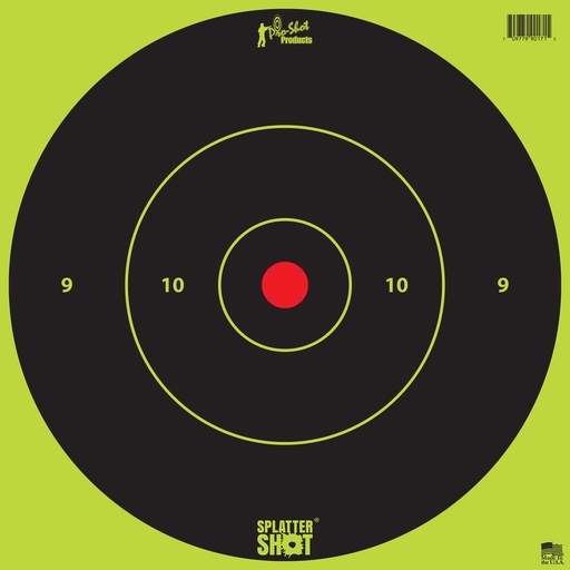 [PRO12B-GREEN-TG-5PK] PRO-SHOT TARGET 12" GN BLSE TP 5PK