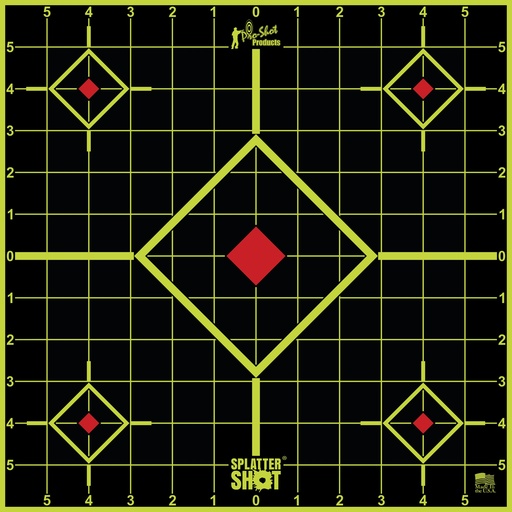 [PRO12SI-GREEN-5PK] PRO-SHOT TARGET 12" GRN SIGHT-IN 5PK