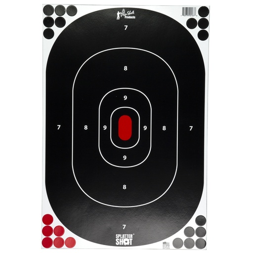 [PROSILH-IN-5PK] PRO-SHOT TARGET 12X17" SILH P&S 5PK