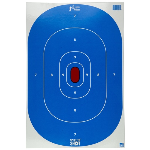 [PROSILH-INTP-BLUE-8PK] PRO-SHOT TARGET 12X18 SILH IN TP 8PK