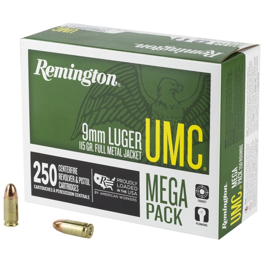 [REM23777] REM UMC MP 9MM 115GR FMJ 250/1000