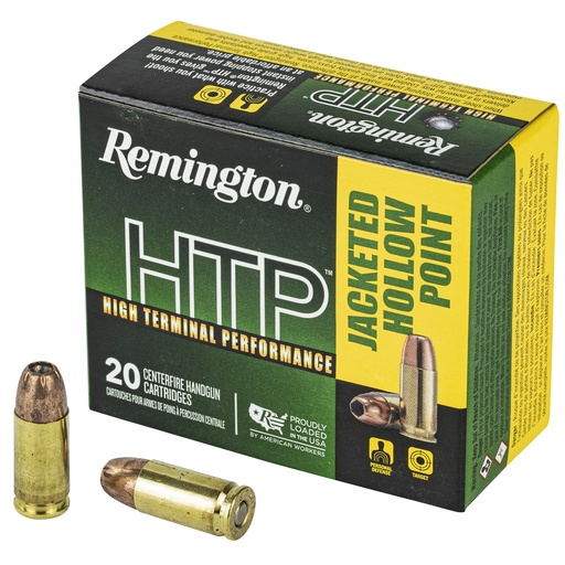 [REM28293] REM HTP 9MM +P 115GR JHP 20/500