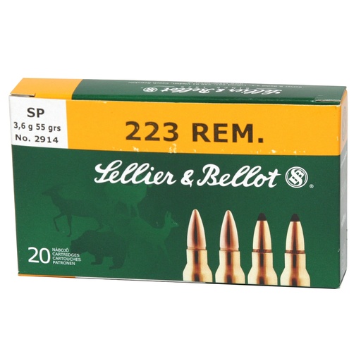 [SB223B] S&B 223REM 55GR SP 20/1000