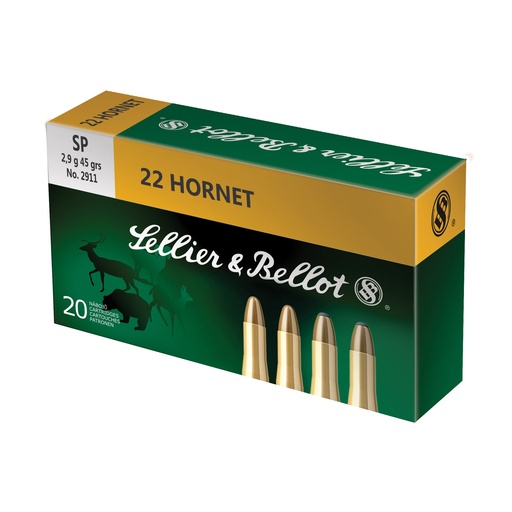 [SB22HB] S&B 22 HORNET 45GR SP 20/1800