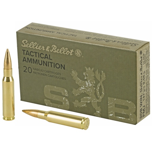 [SB308A] S&B 308WIN 147GR FMJ 20/500