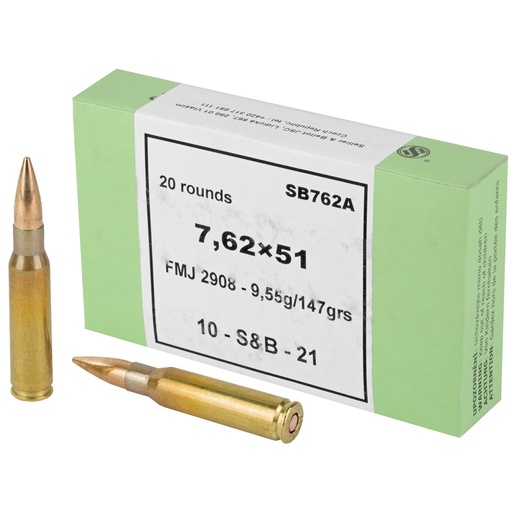 [SB762A] S&B 762X51 147GR FMJ 20/600