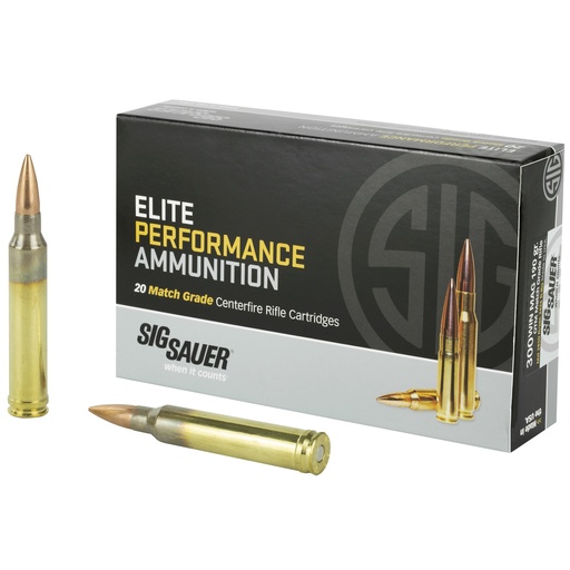 [SGE3WMM1] SIG AMMO 300WIN 190GR OTM 20/200