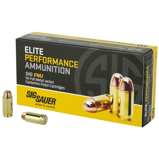 [SGE40SB2] SIG AMMO 40SW 180GR FMJ 50/1000