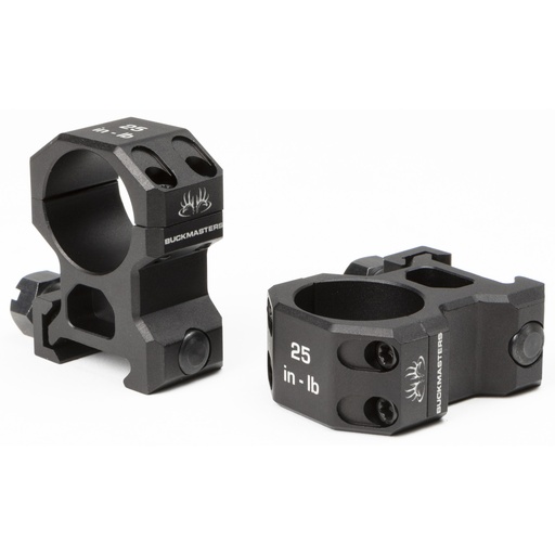 [SGSOA10035] SIG BUCKMSTRS RINGS 1" ALUM HIGH BLK