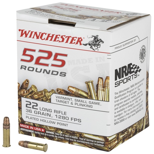 [WN22LR525HP] WIN USA 22LR 36GR CPHP 525/5250