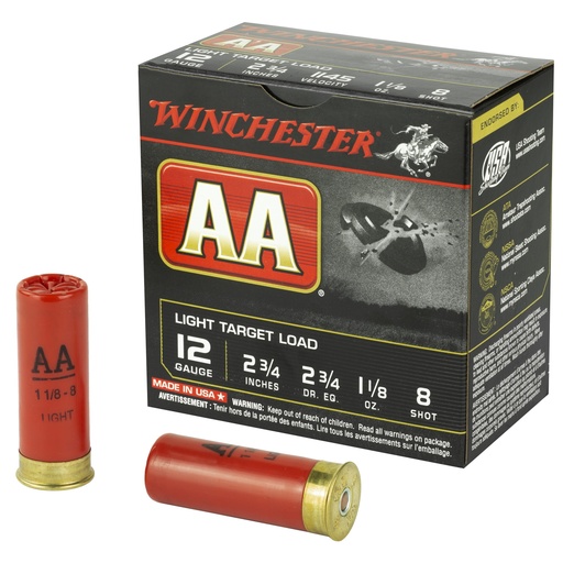 [WNAA128BX] WIN AA TRGT 12GA 2.75" #8 25/250