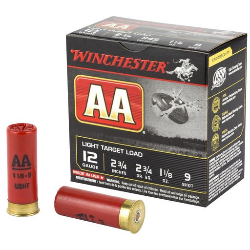 [WNAA129BX] WIN AA TRGT 12GA 2.75" #9 25/250