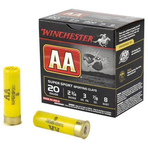 [WNAASC208BX] WIN AA SS 20GA 2.75" #8 25/250