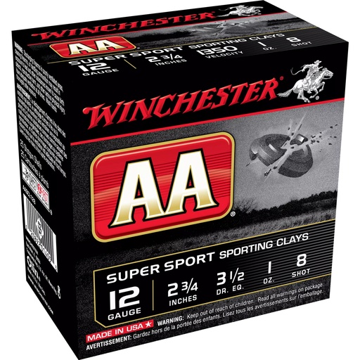 [WNAASCL128] WIN AA SPRT SC 12GA 2.75" #8 25/250