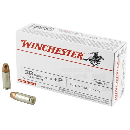 [WNQ4205BX] WIN USA 38SUP +P 130GR FMJ 50/500