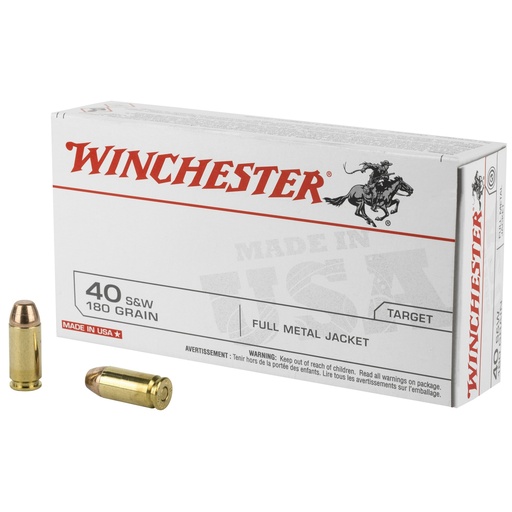 [WNQ4238BX] WIN USA 40SW 180GR FMJ 50/500