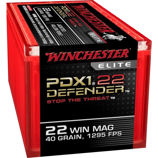 [WNS22MPDX1] WIN DEFENDER 22WMR 40GR JHP 50/1000