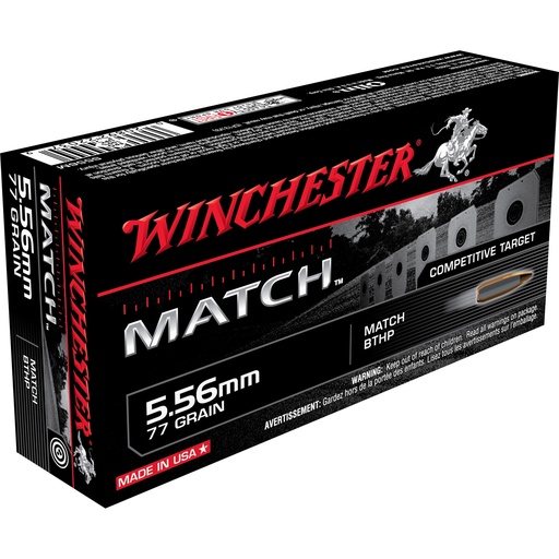 [WNS556M] WIN 5.56MM 77GR MATCH BTHP 20/200