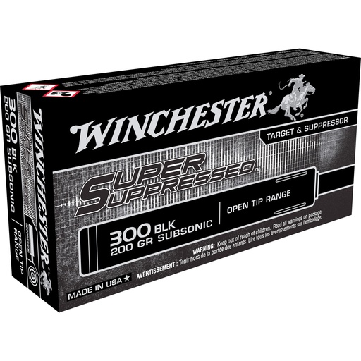 [WNSUP300BLK] WIN SPPRSSD 300BLK 200GR OT 20/200