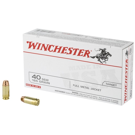 [WNUSA40SWBX] WIN USA 40SW 165GR FMJ 50/500