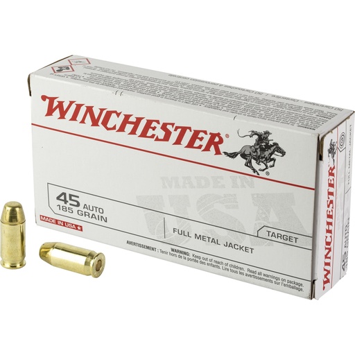 [WNUSA45A] WIN USA TRGT 45AUTO 185GR FMJ 50/500