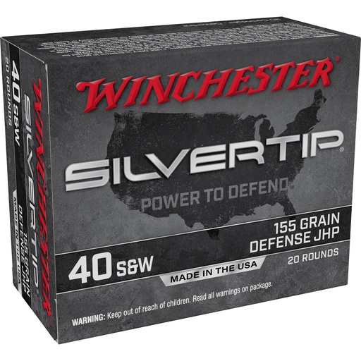 [WNW40SWST] WIN SILVERTIP 40 S&W 155GR HP 20/200