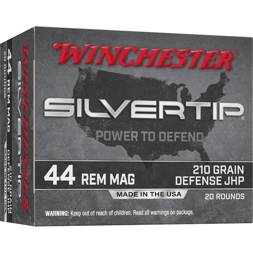 [WNW44MST] WIN SILVERTIP 44 REM MAG 210 GR JHP