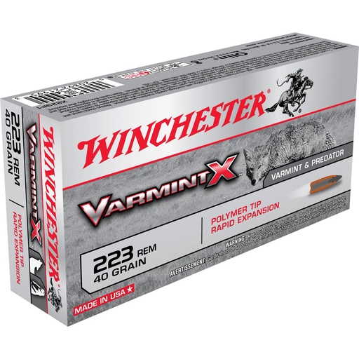 [WNX223P1] WIN VARMINT X 223REM 40GR 20/200