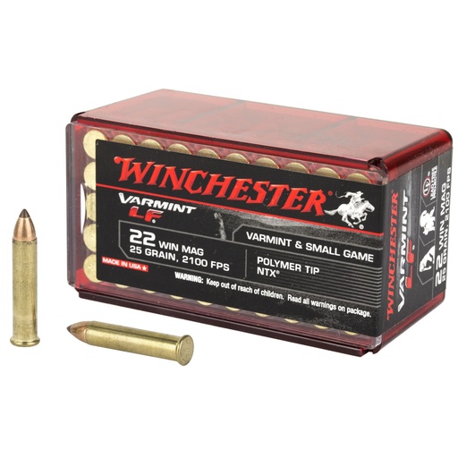 [WNX22MHLF] WIN VARMINT LF 22WMR 25GR NTX 50/