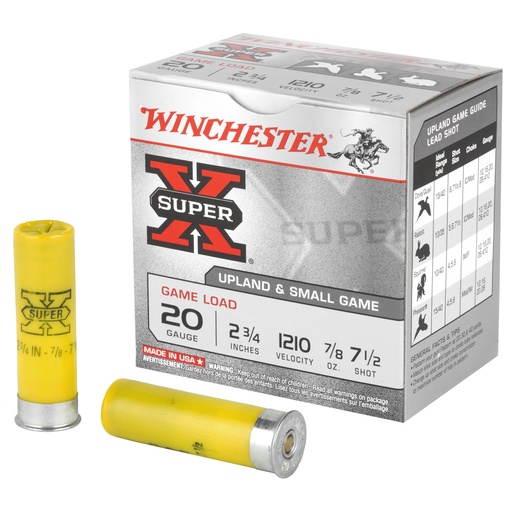 [WNXU207BX] WIN SPRX 20GA 2.75" #7.5 25/250